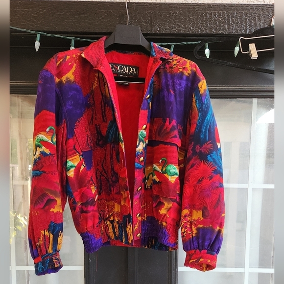 Escada Vintage Silk Bomber - Picture 1 of 11